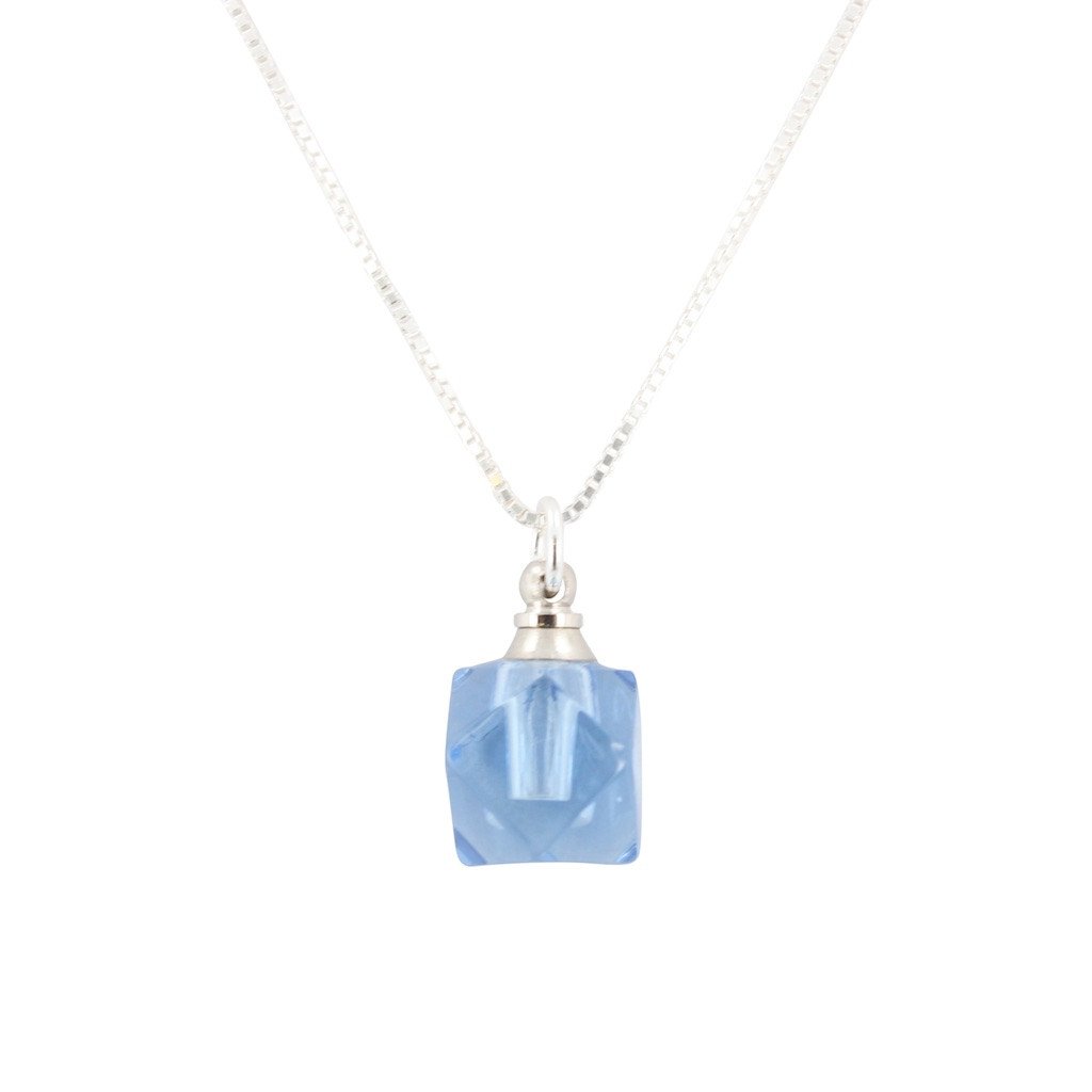 Faceted Crystal Essential Oil Diffuser Necklace, #6618