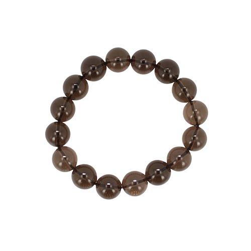 Grounding and Protection - 12mm Smokey Quartz Bracelet, #6645