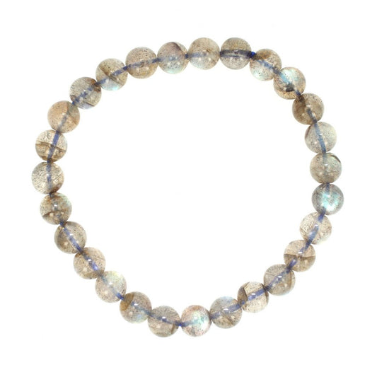 Intuition Bracelet - 7mm Labradorite Bracelet, #6679