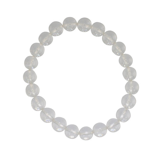 Healing Bracelet - 8mm Crystal Quartz Bracelet, #6776