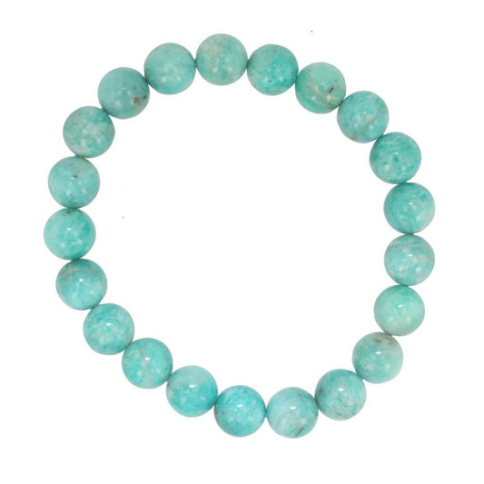 9mm Amazonite Gemstone Energy Bracelet, #6777