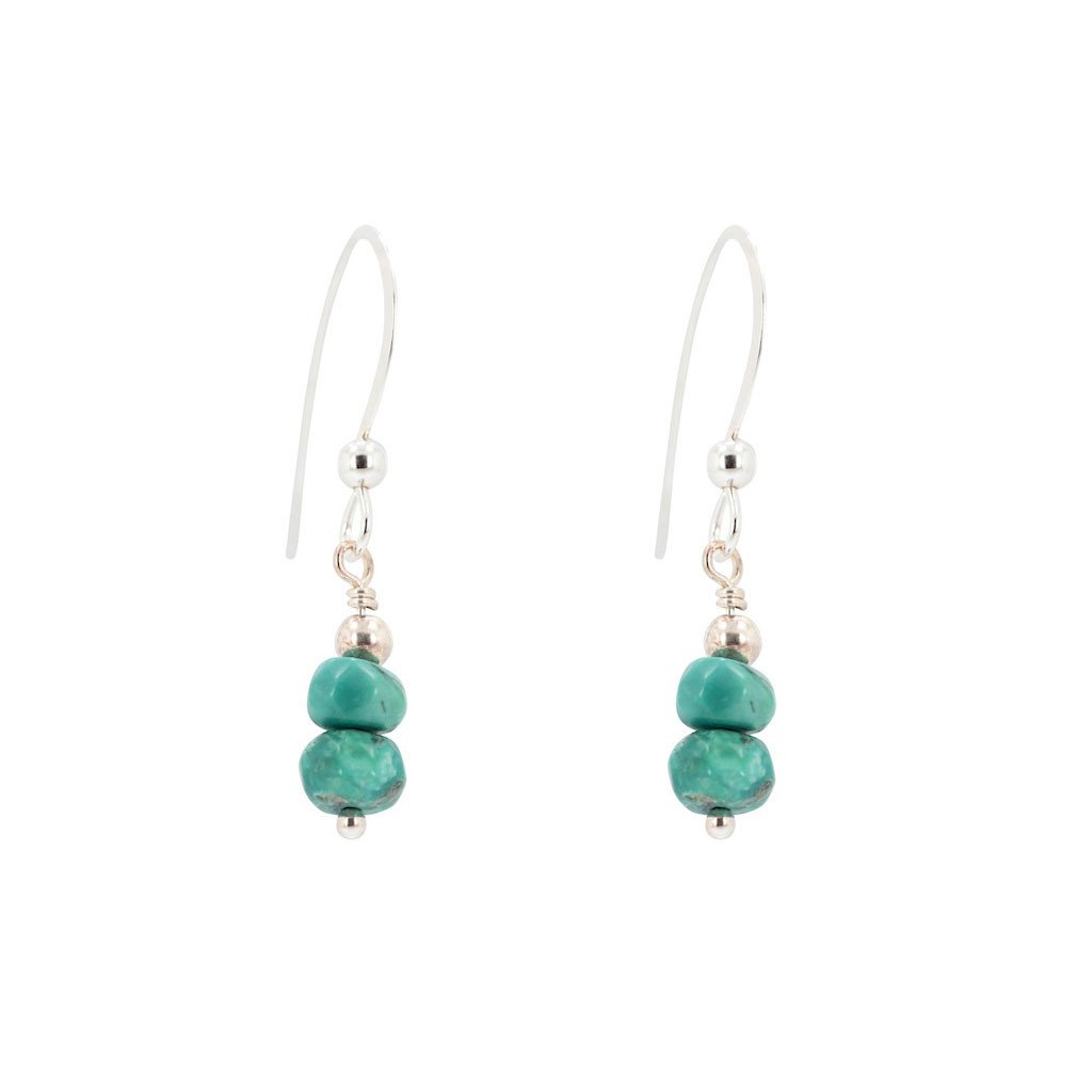 Turquoise Dangle Earrings, #6807-ss