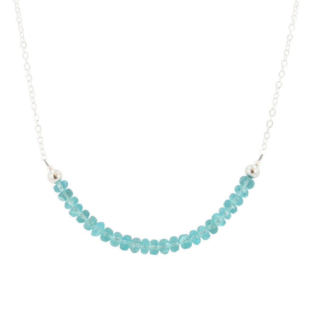 'Inspire Me' Apatite & Sterling Strand Necklace, #6899-ss