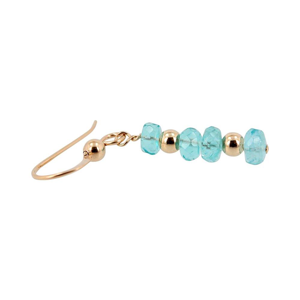 Inspire Me - Apatite and Gold Dangle Earrings, #7126-yg