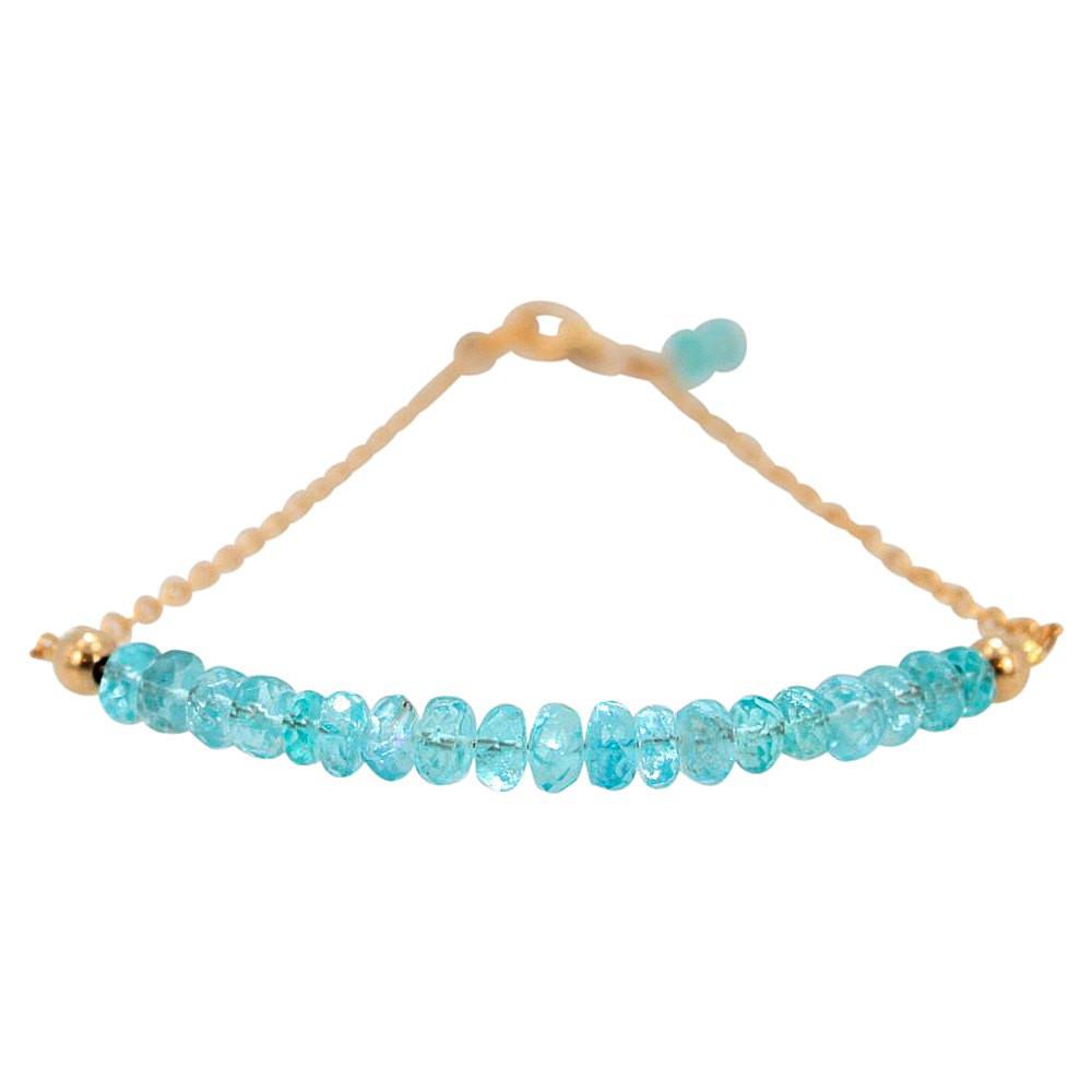 'Inspire Me' Apatite & Gold Fill Strand Bracelet, #7127-yg