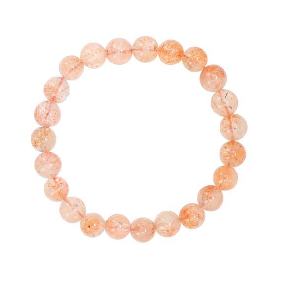 Sunstone Stretch Bracelet 10mm, #7220