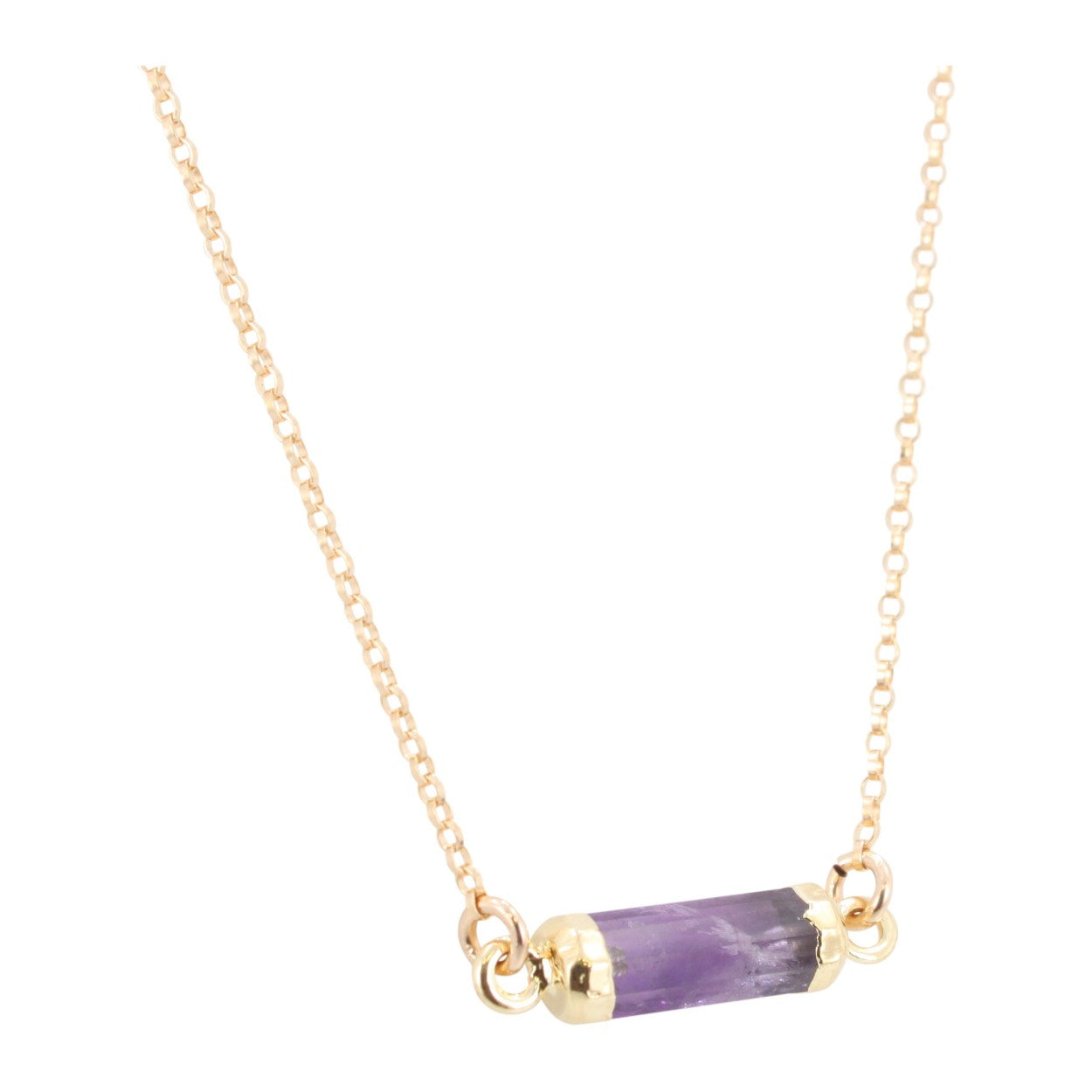 New Lower Price! Petite Gemstone Bar Necklace in Gold or Silver, #6339