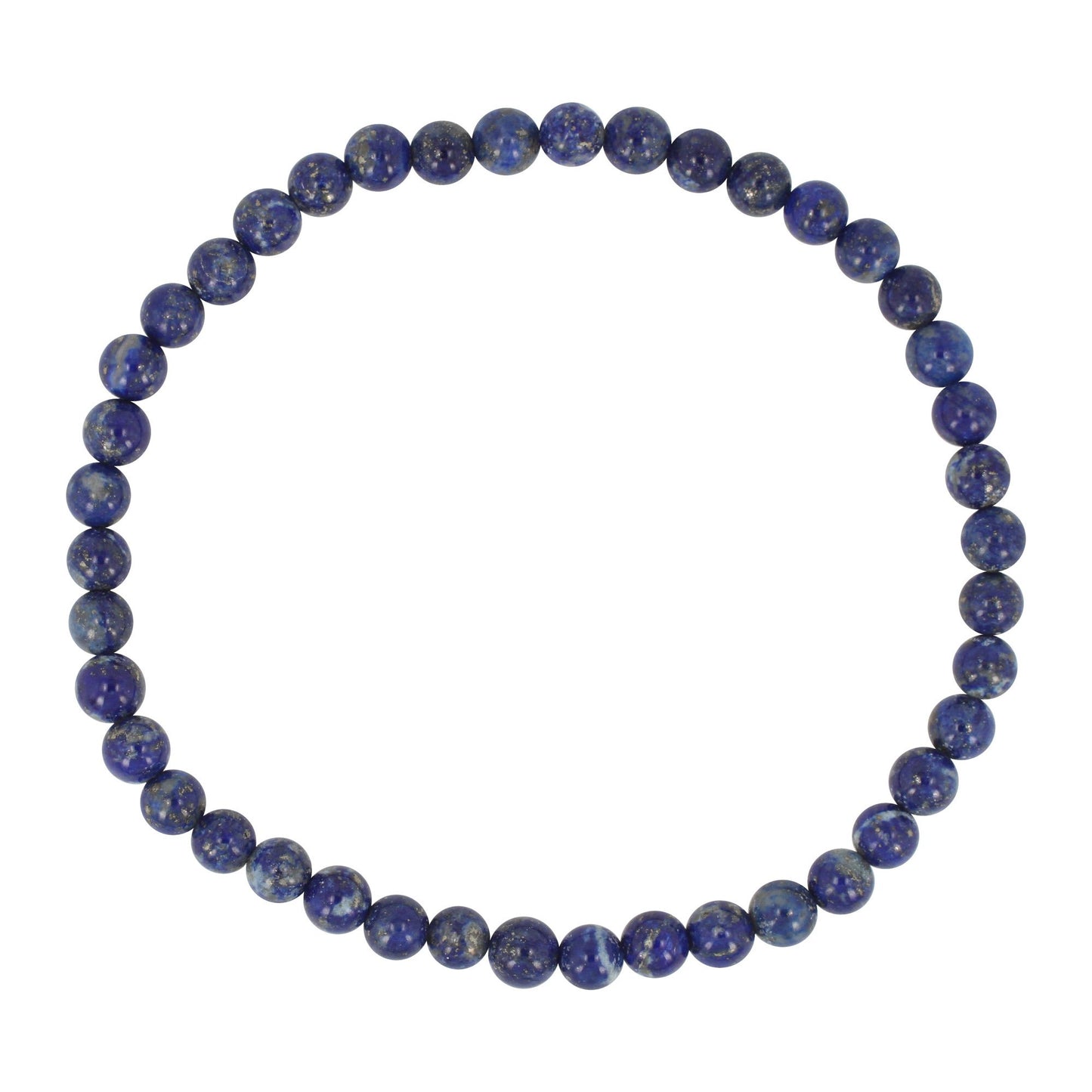 4mm Lapis Stretch Bracelet, #6472-lap