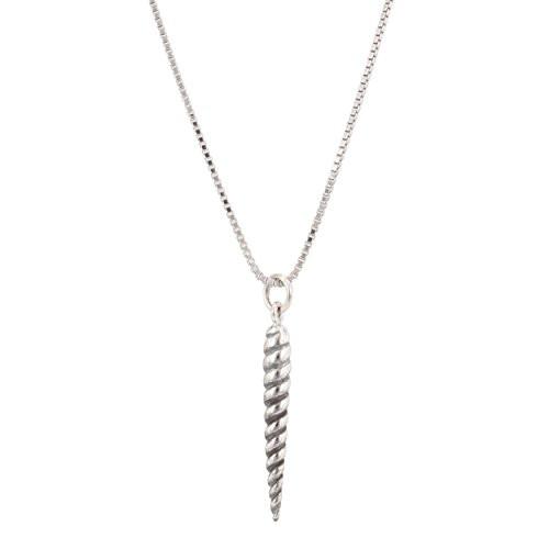 Unicorn Horn Necklace in Sterling Silver, #6309-ss