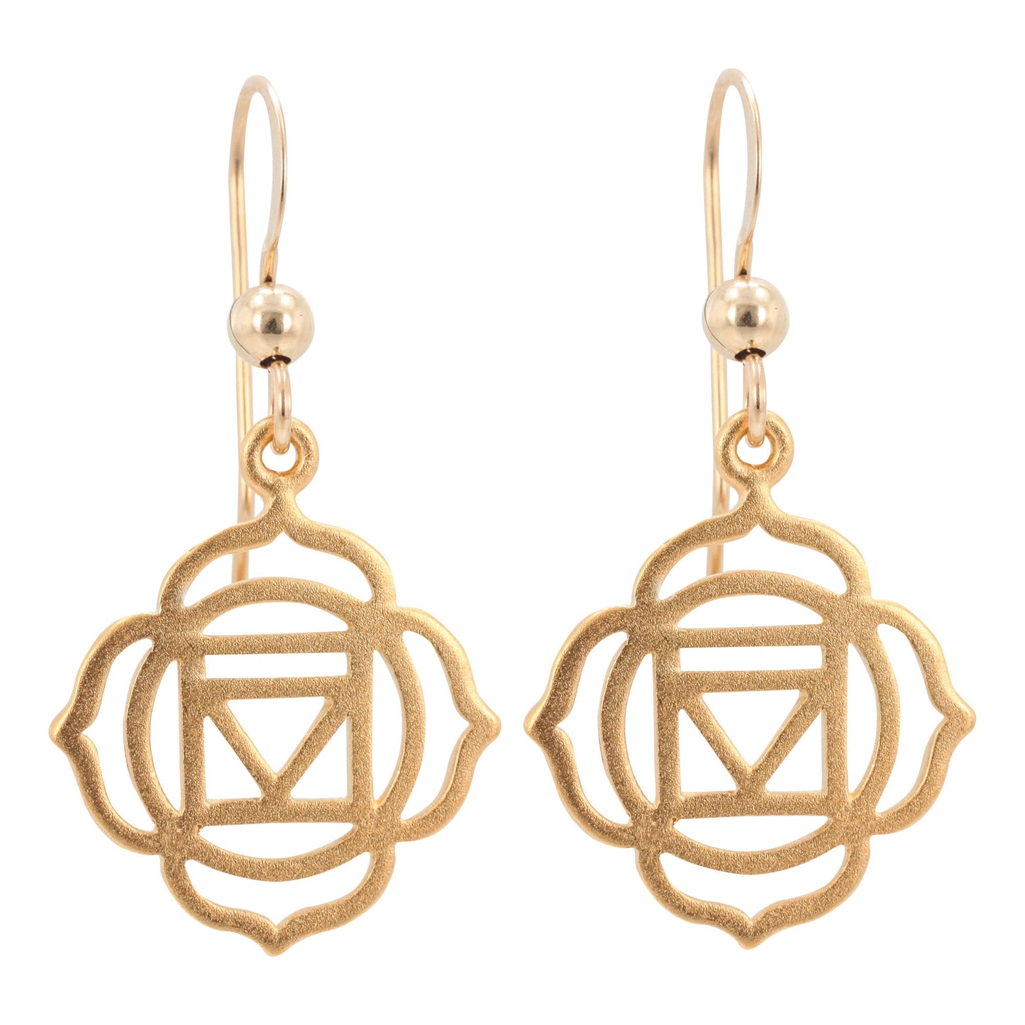 Gold Chakra Earrings, #6289-yg