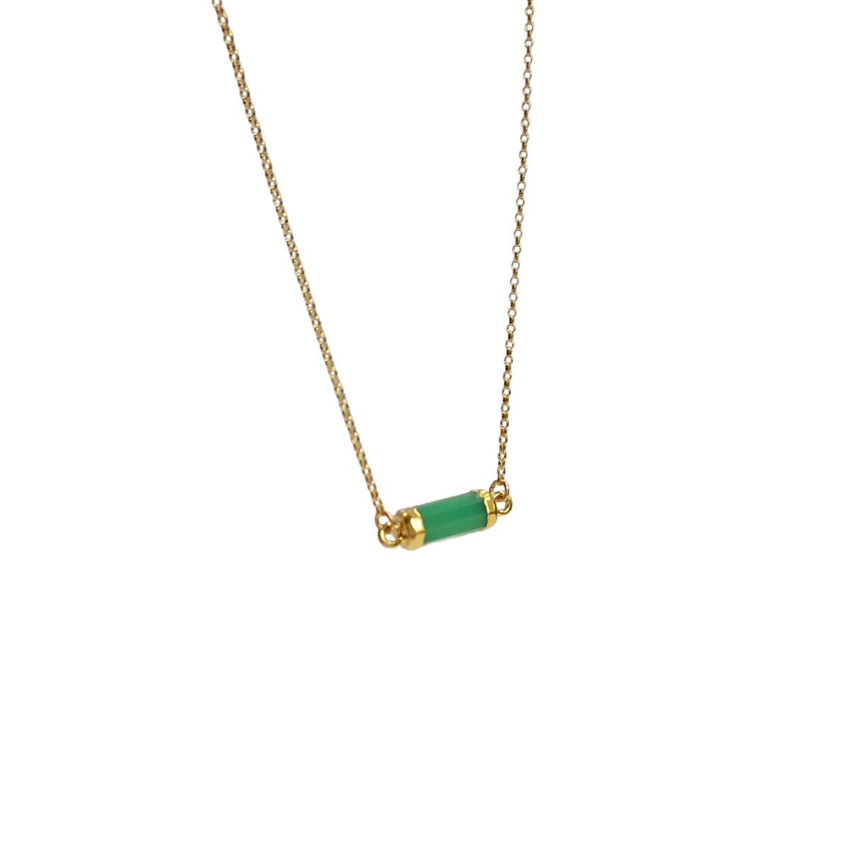 New Lower Price! Petite Gemstone Bar Necklace in Gold or Silver, #6339