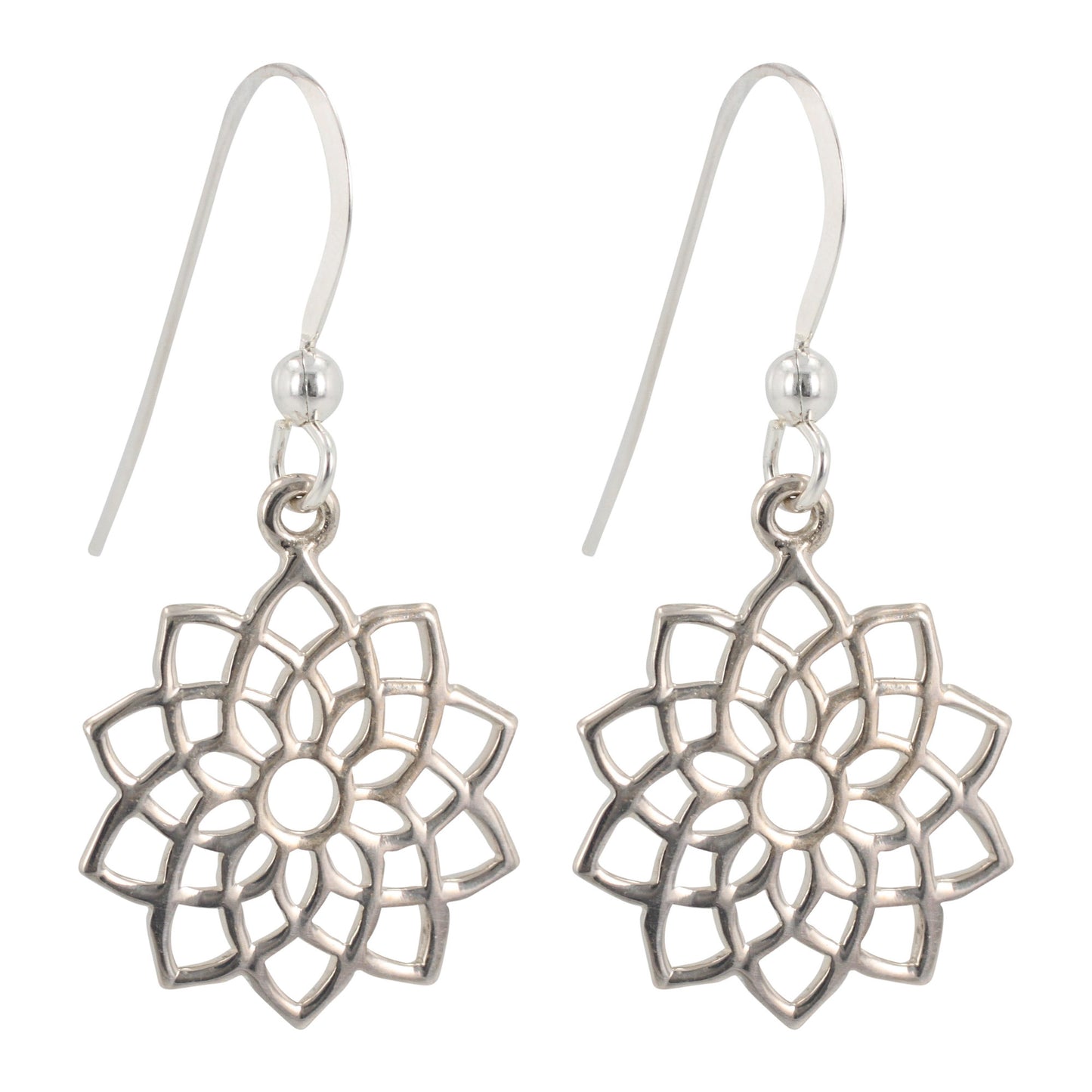 Silver Chakra Earrings, #6289-ss