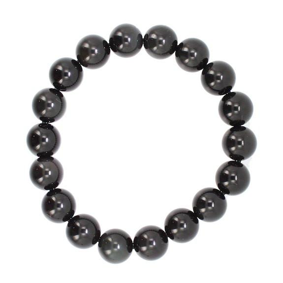 10mm Rainbow Obsidian Stretch Bracelet, #7207