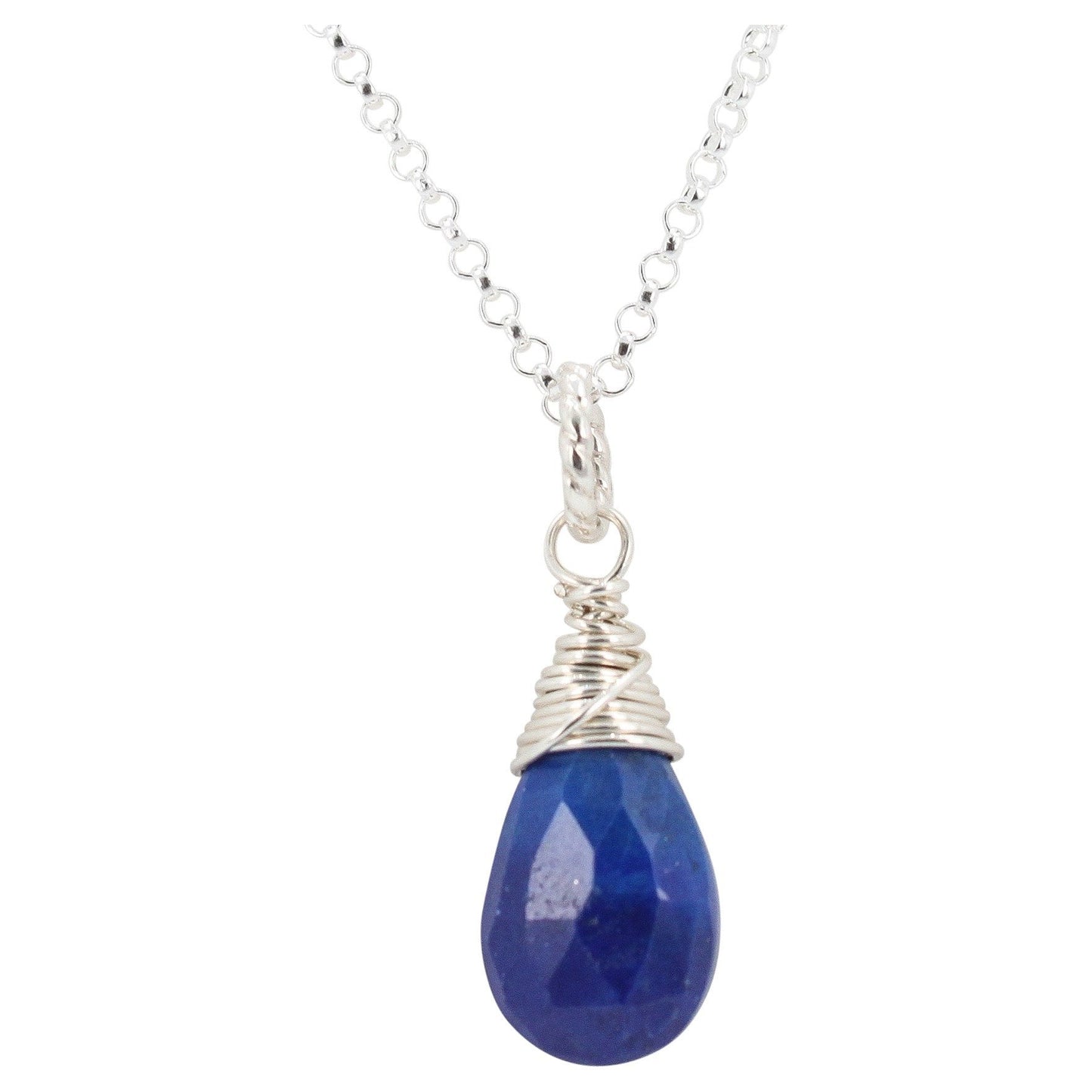 Lapis Gemstone Wrap Necklace, #6826-ss