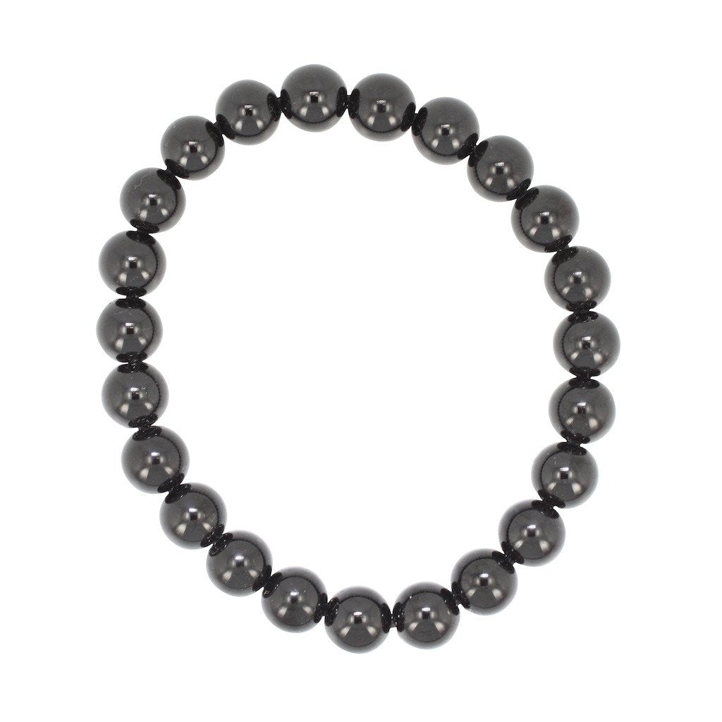 8mm Grounding Bracelet in Black Tourmaline, #6685