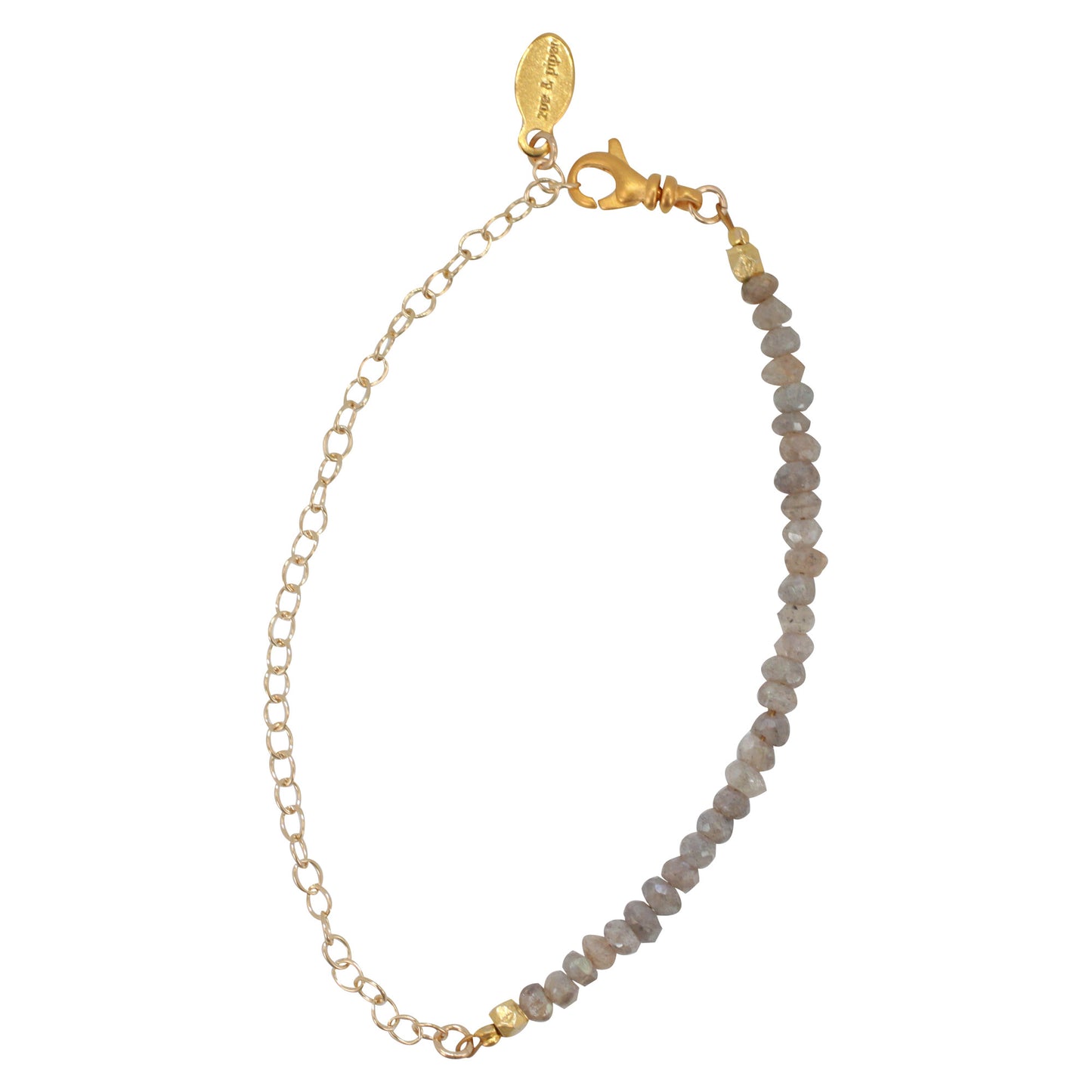 Gemstone Bracelet on Gold Filled Chain, Choice of Stone, #6596-yg