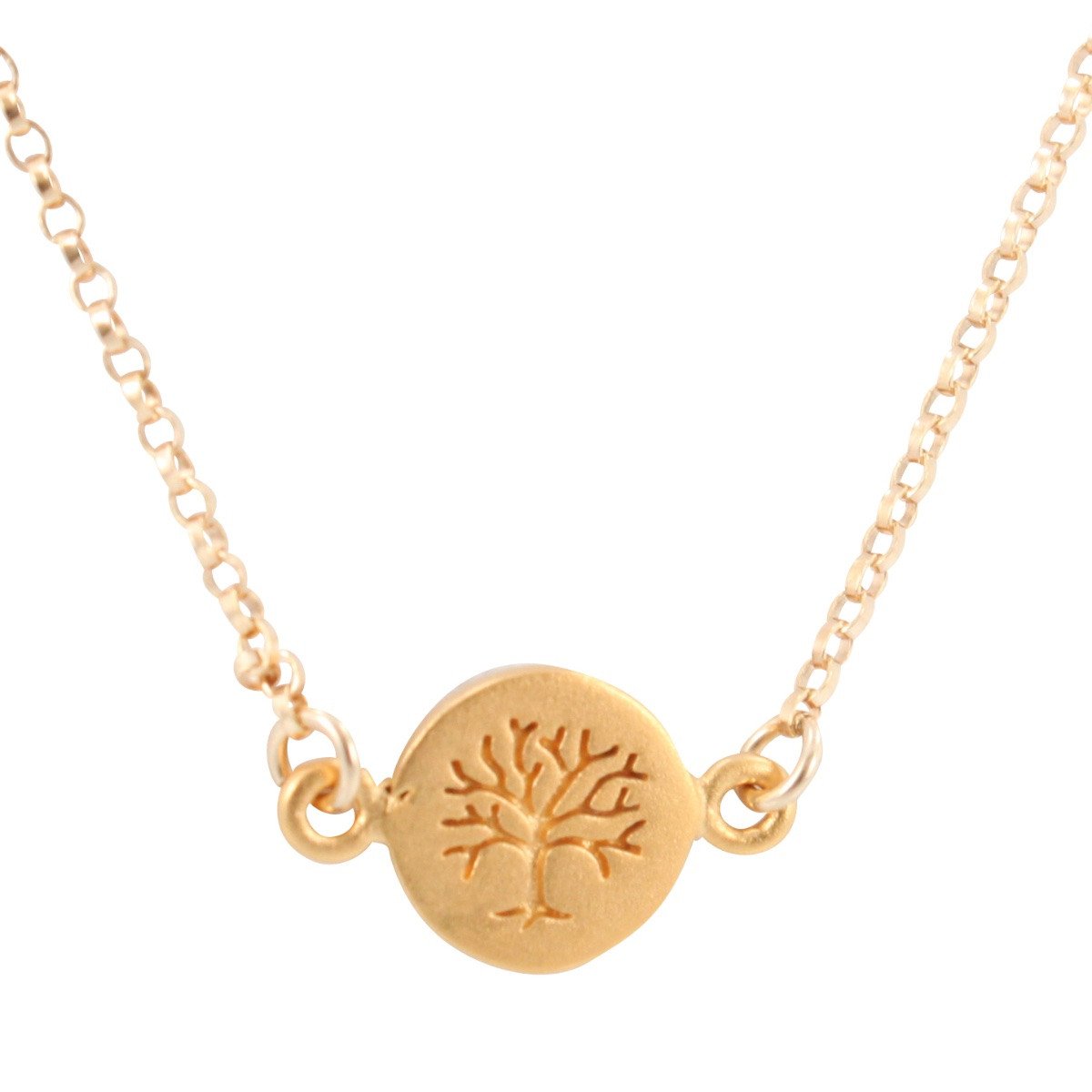 Delicate Gold Tree of Life Necklace, #6542-yg