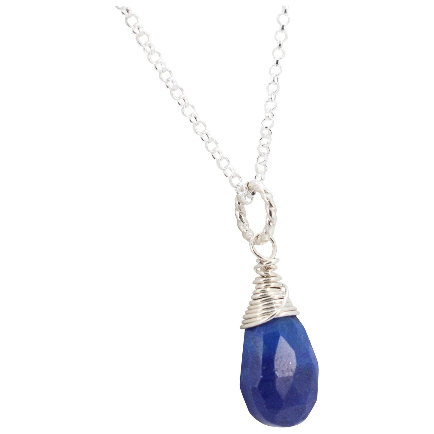 Lapis Gemstone Wrap Necklace, #6826-ss