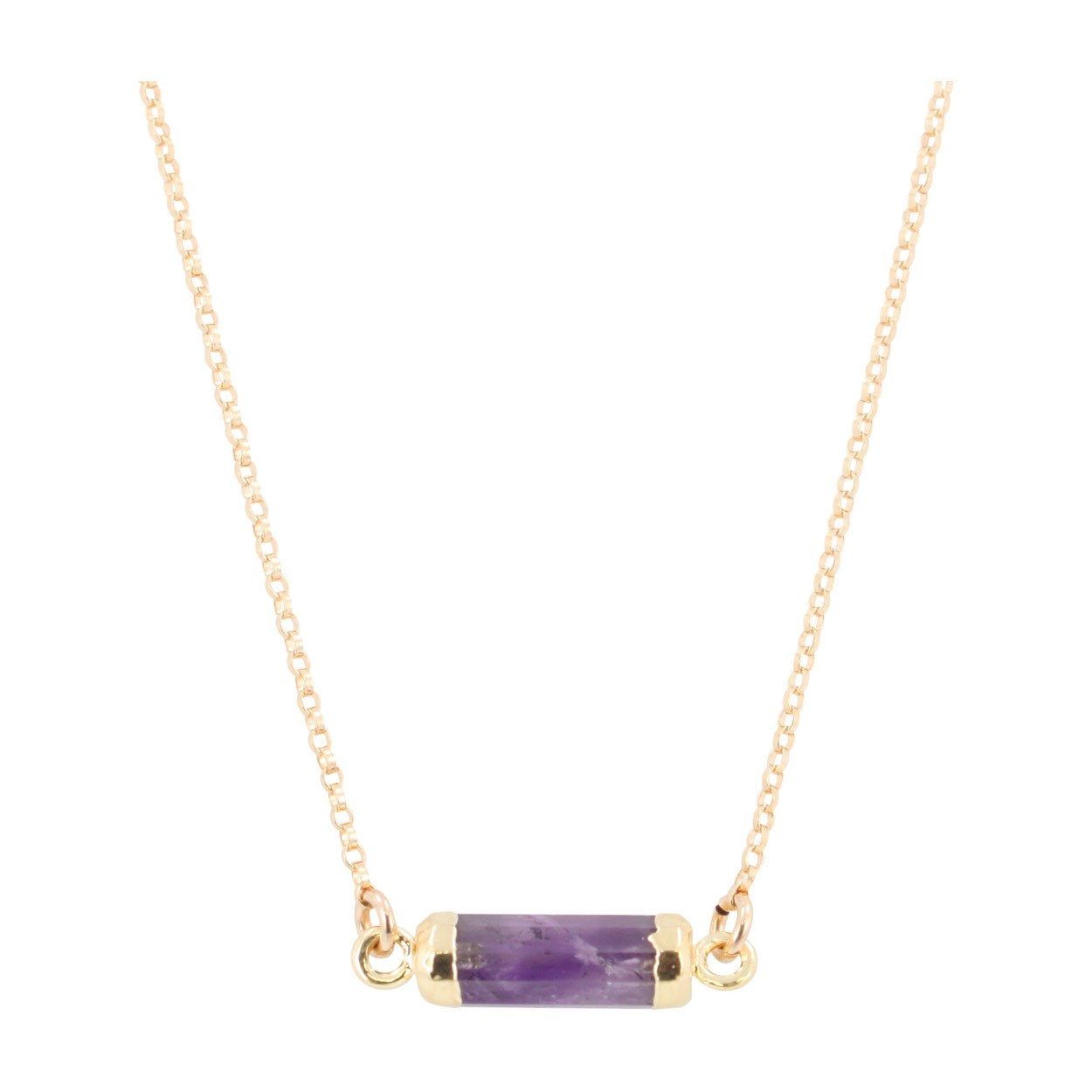 New Lower Price! Petite Gemstone Bar Necklace in Gold or Silver, #6339