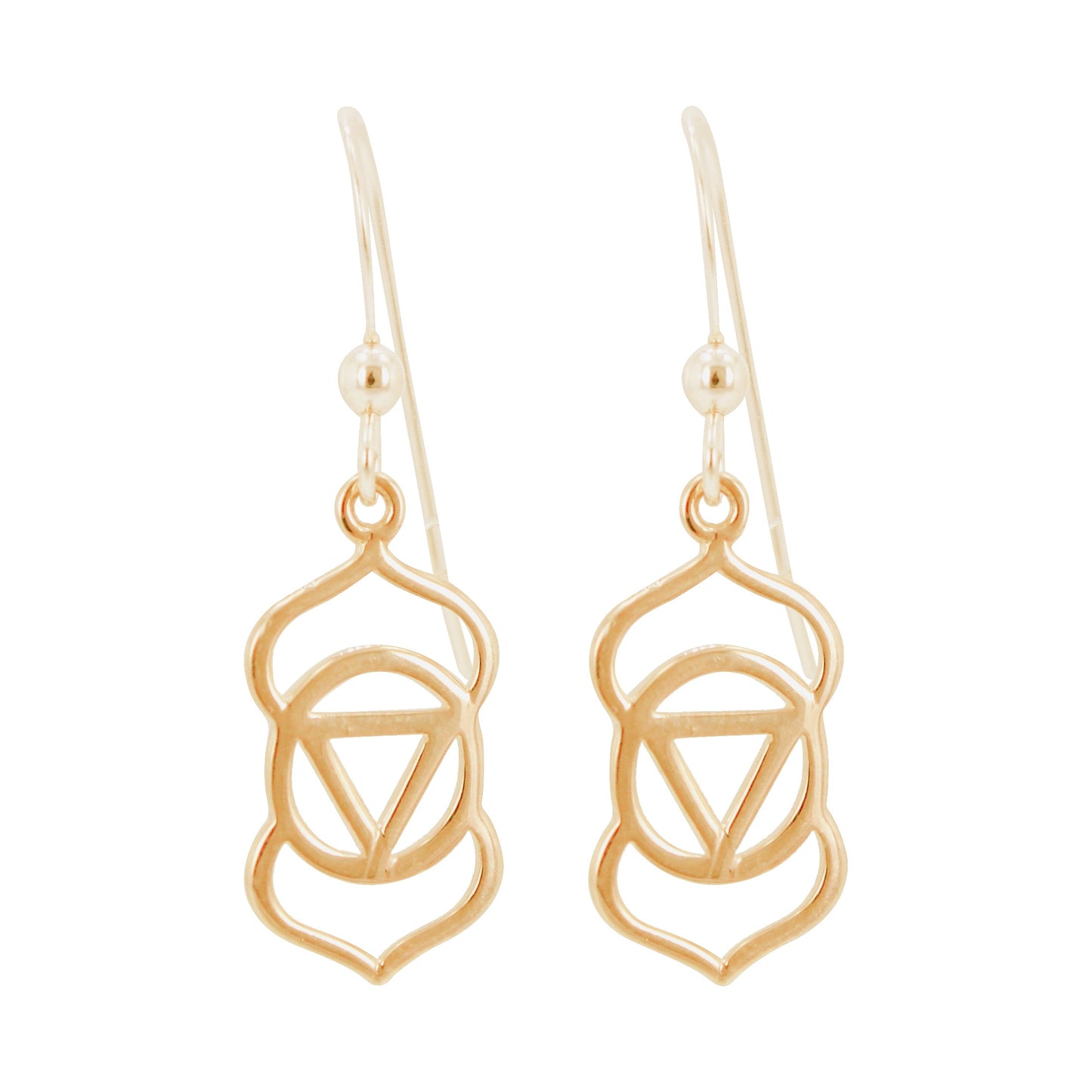 Gold Chakra Earrings, #6289-yg