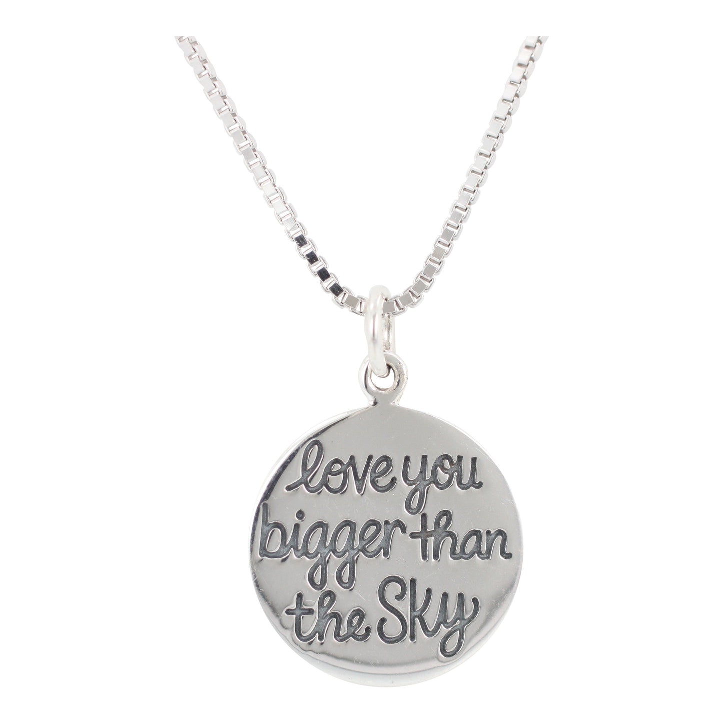 Love You More Double Sided Necklace, #6261-ss