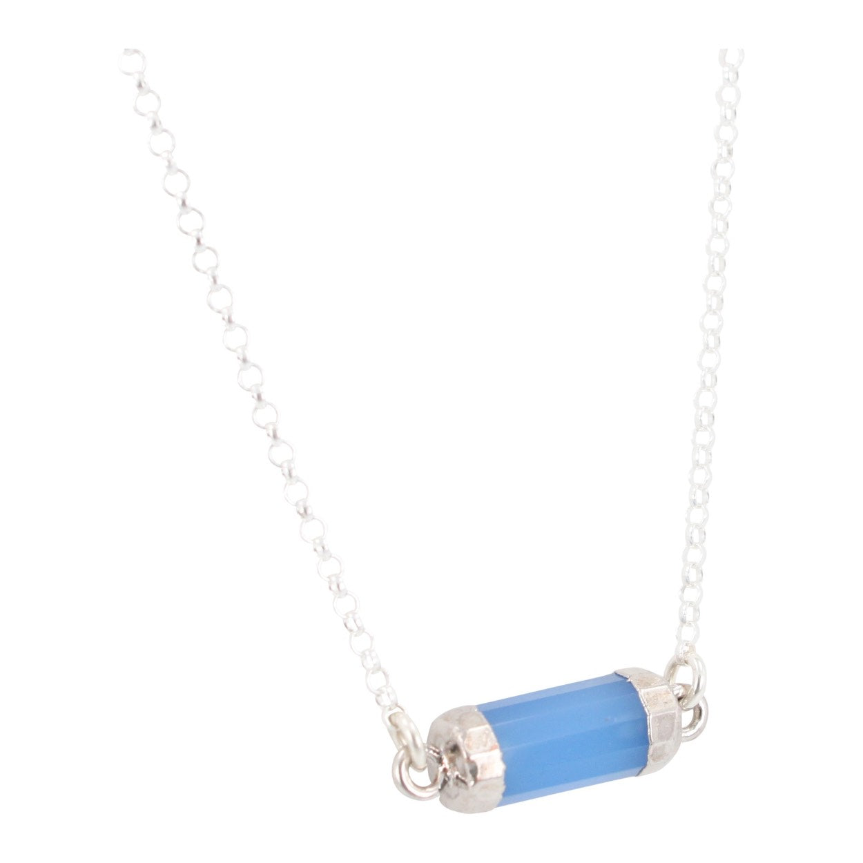 New Lower Price! Petite Gemstone Bar Necklace in Gold or Silver, #6339