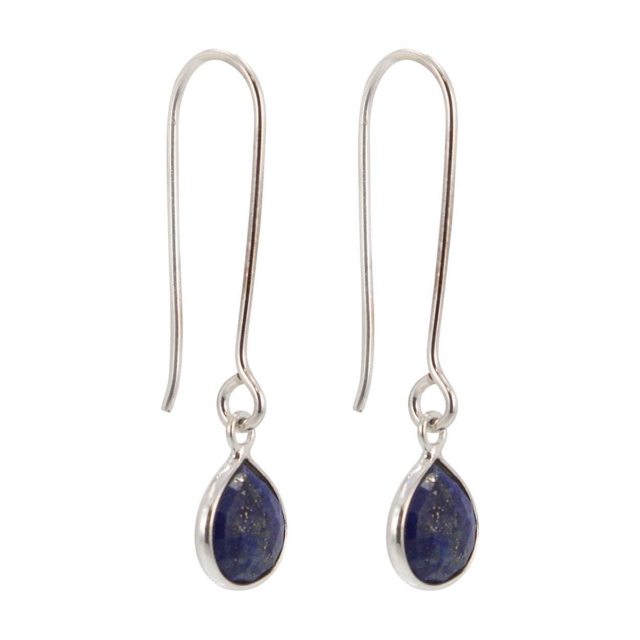 Gemstone dangle earrings, Choice of stone, #6342-ss