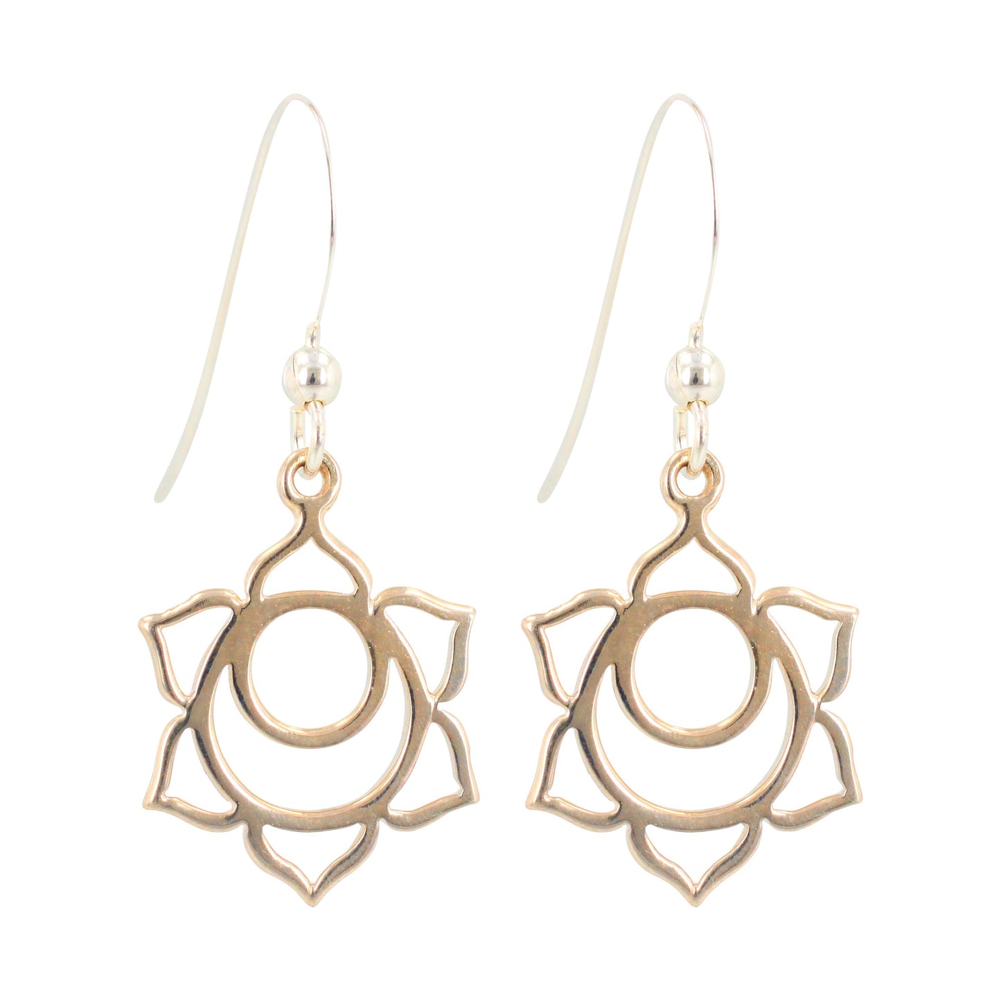 Bronze Chakra Earrings, #6289-brz