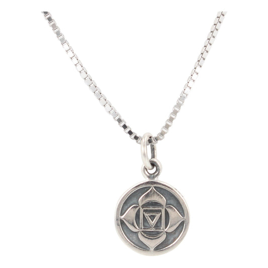 Sterling Silver Root Chakra Necklace (Base Chakra), #6265-ss