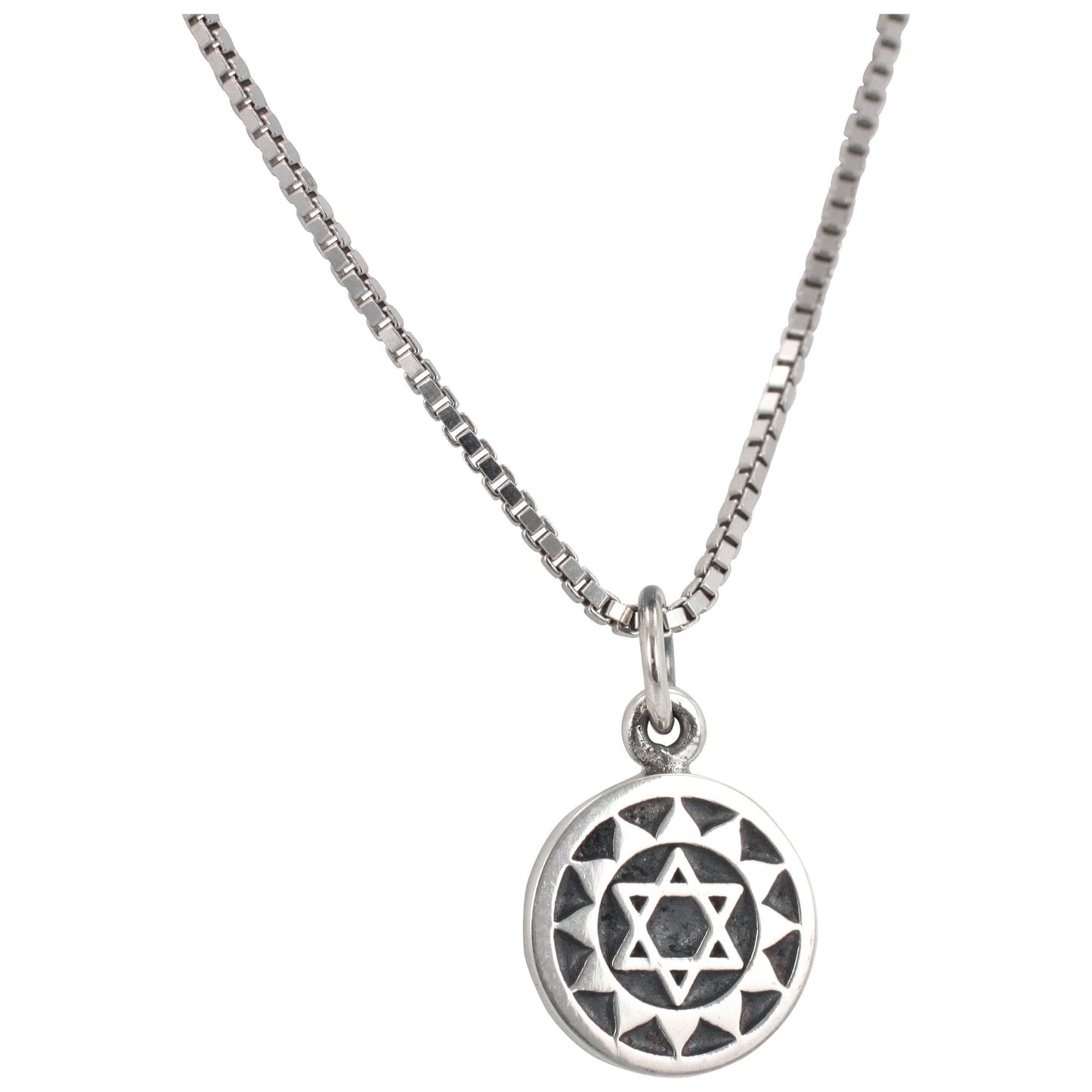 Heart Chakra Necklace in Sterling Silver, #6265-ss