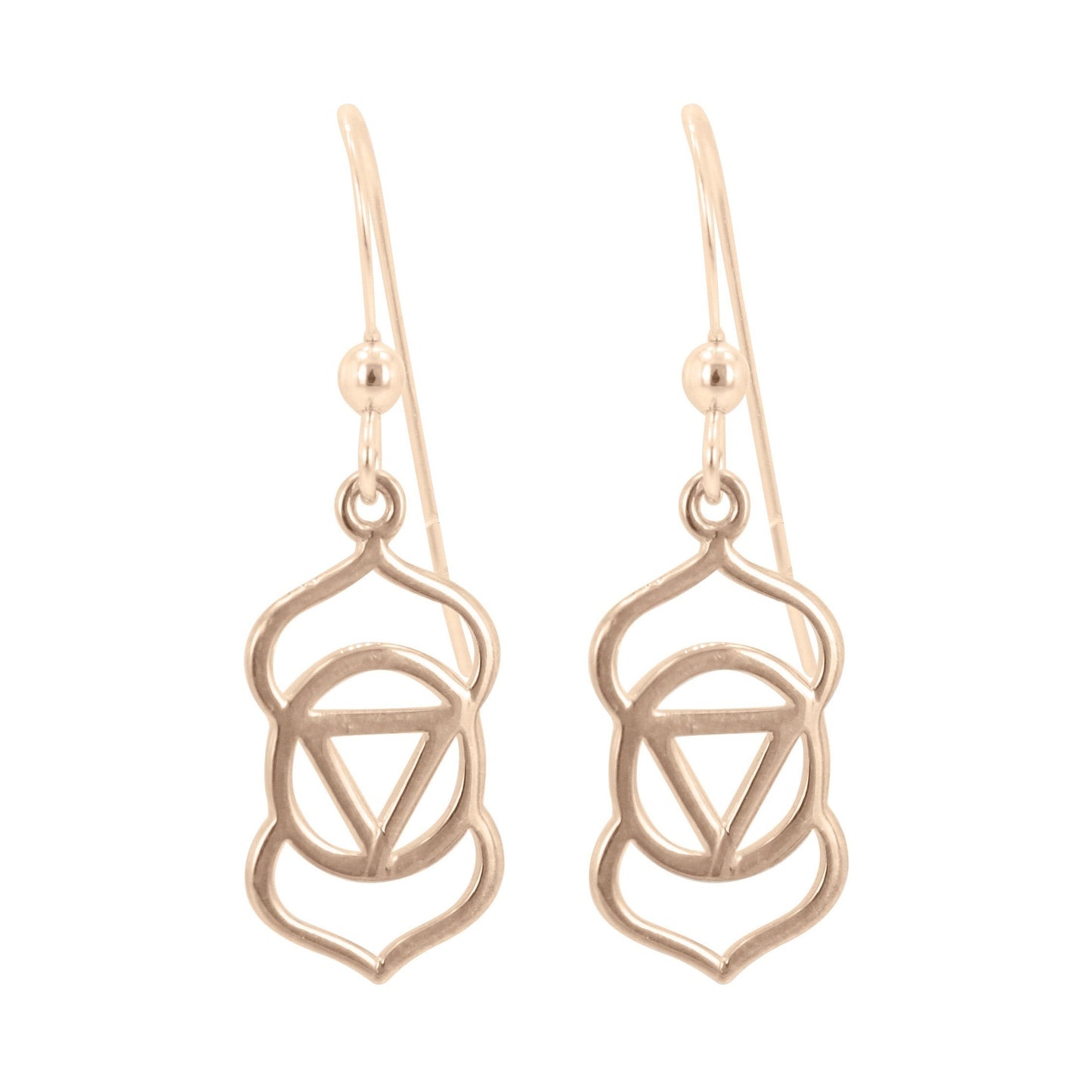 Bronze Chakra Earrings, #6289-brz