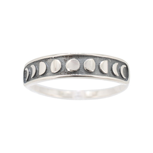 Moon Phase Ring in Sterling Silver, #6268-ss