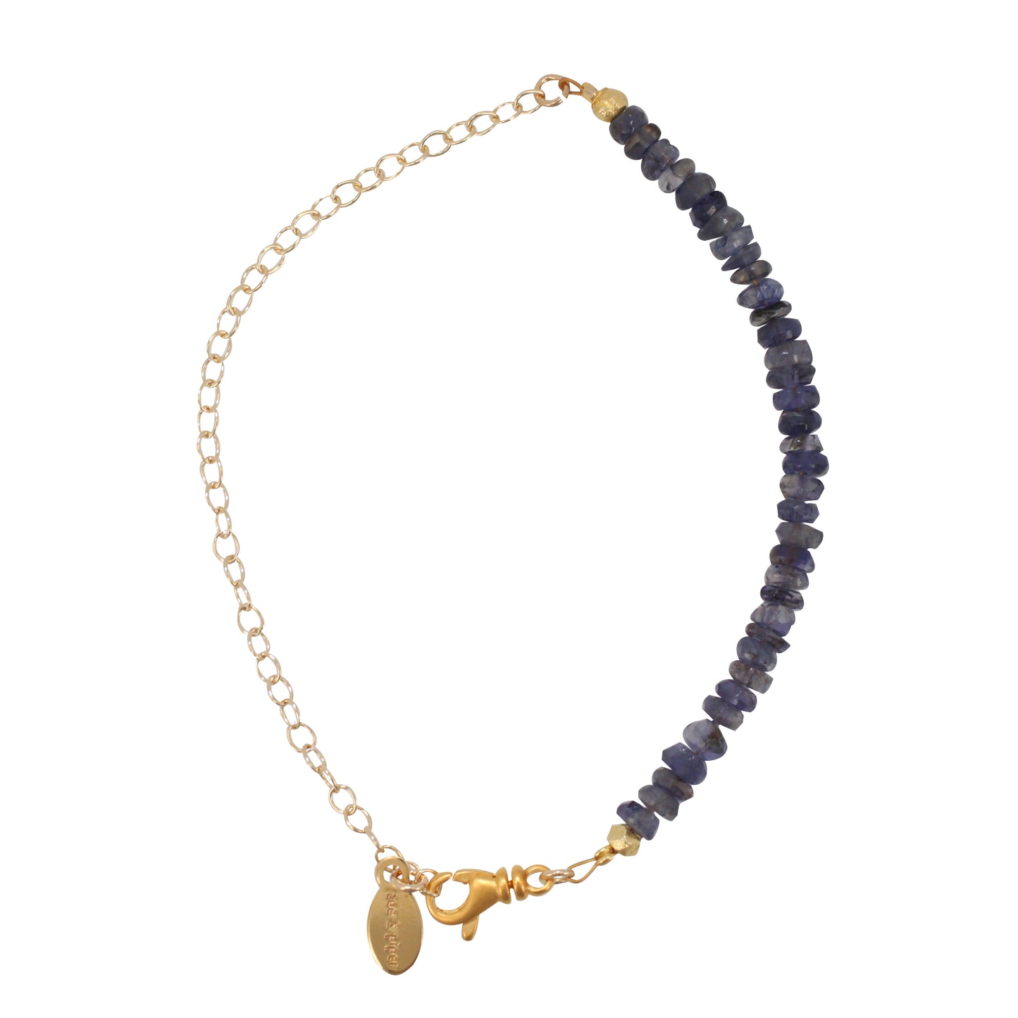 Gemstone Bracelet on Gold Filled Chain, Choice of Stone, #6596-yg