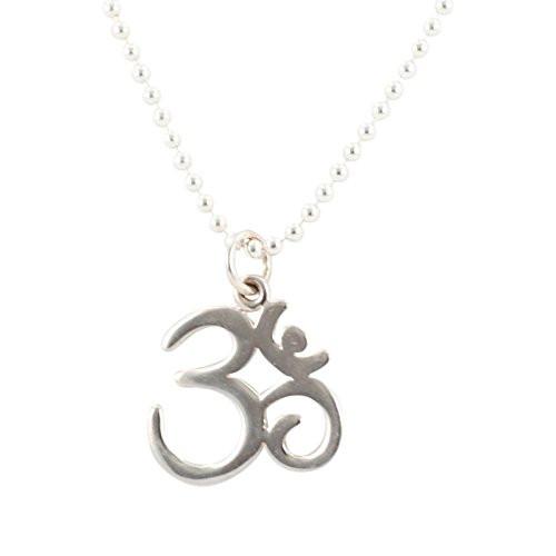 Om Necklace in Sterling Silver, #7041-ss