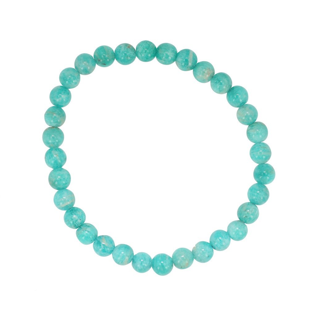 Feel Better Stone - 6mm Amazonite Bracelet, #6676