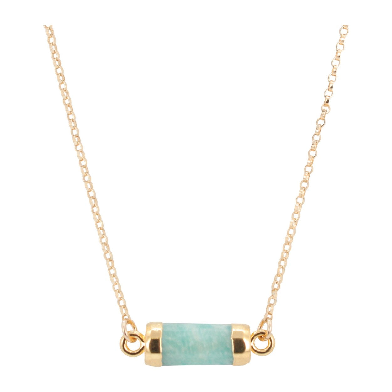 New Lower Price! Petite Gemstone Bar Necklace in Gold or Silver, #6339