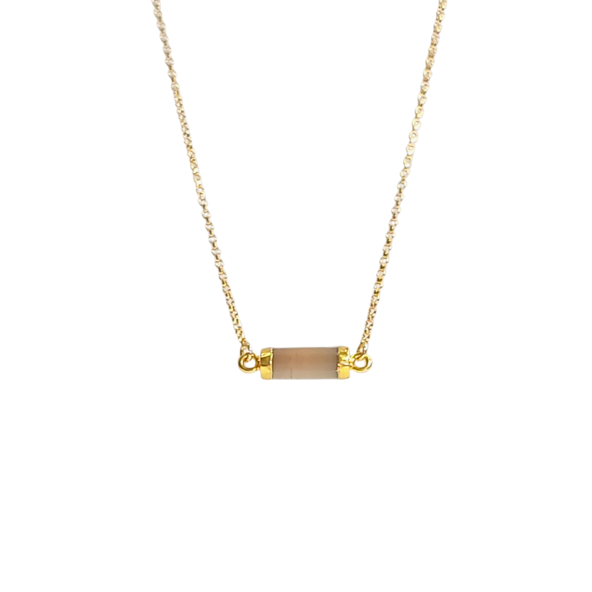 New Lower Price! Petite Gemstone Bar Necklace in Gold or Silver, #6339