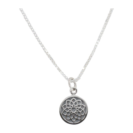 Sterling Silver Crown Chakra Necklace, #6265-ss